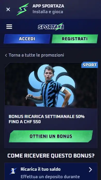 Free Bet settimanali